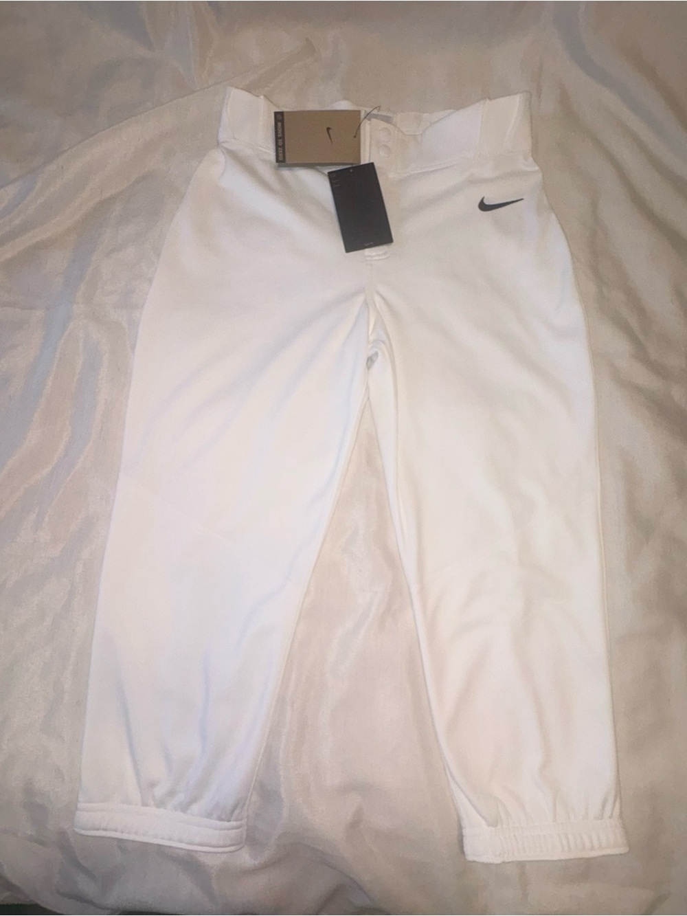 Nike womens White Athletic softball Pants